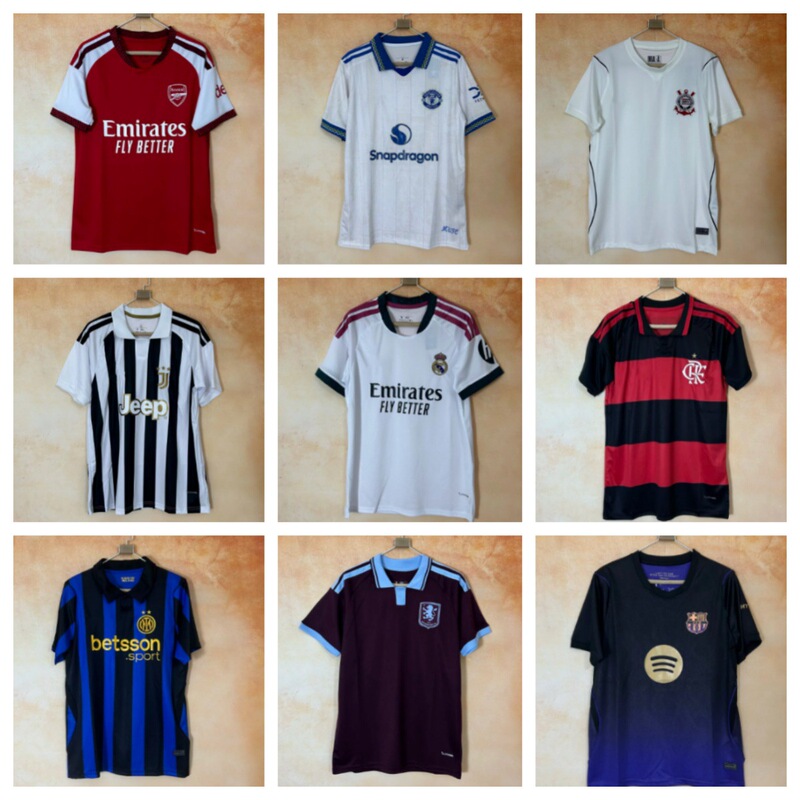 Club Rare Jerseys: Corinthians, Juventus, Barcelona, Aston Villa, Real Madrid, Inter Milan, Arsenal Football Uniforms Club Rare Jerseys: Corinthians, Juventus, Barcelona, Aston Villa, Real Madrid, Inter Milan, Arsenal Football Uniforms