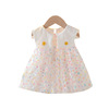 Summer sleevless dress girl's, slip dress for early age, skirt, 1-2-3 years, western style