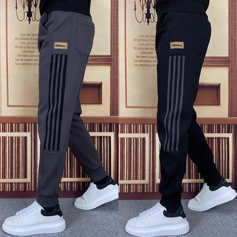 Spring and Autumn Heavyweight Sweatpants Men's Casual Pants Loose Leggings 2025 Regular New Trendy Versatile Large Size Sports Pants