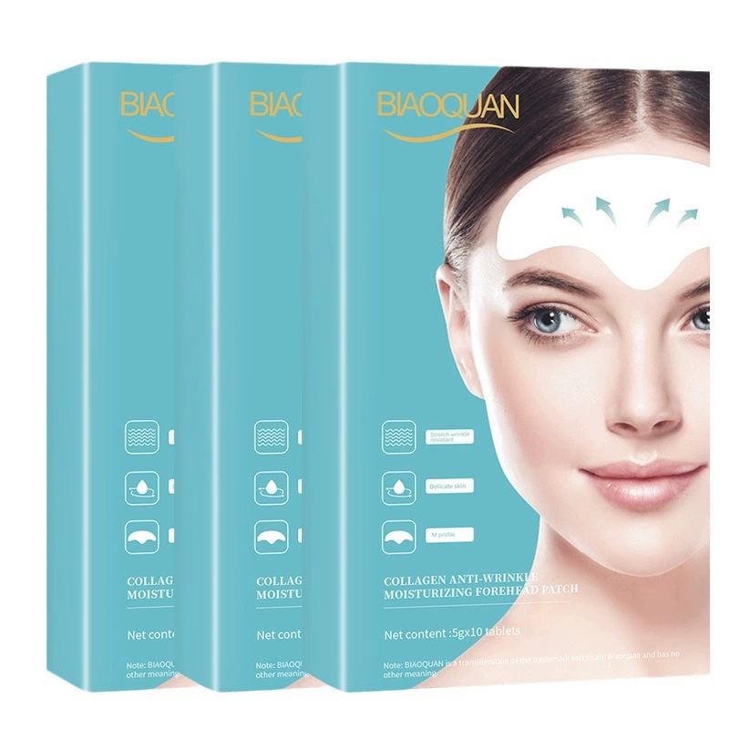 Cross -border for the English version of the water gel forehead, the head sticker, the patch to fades the forehead pattern method pattern export explosion