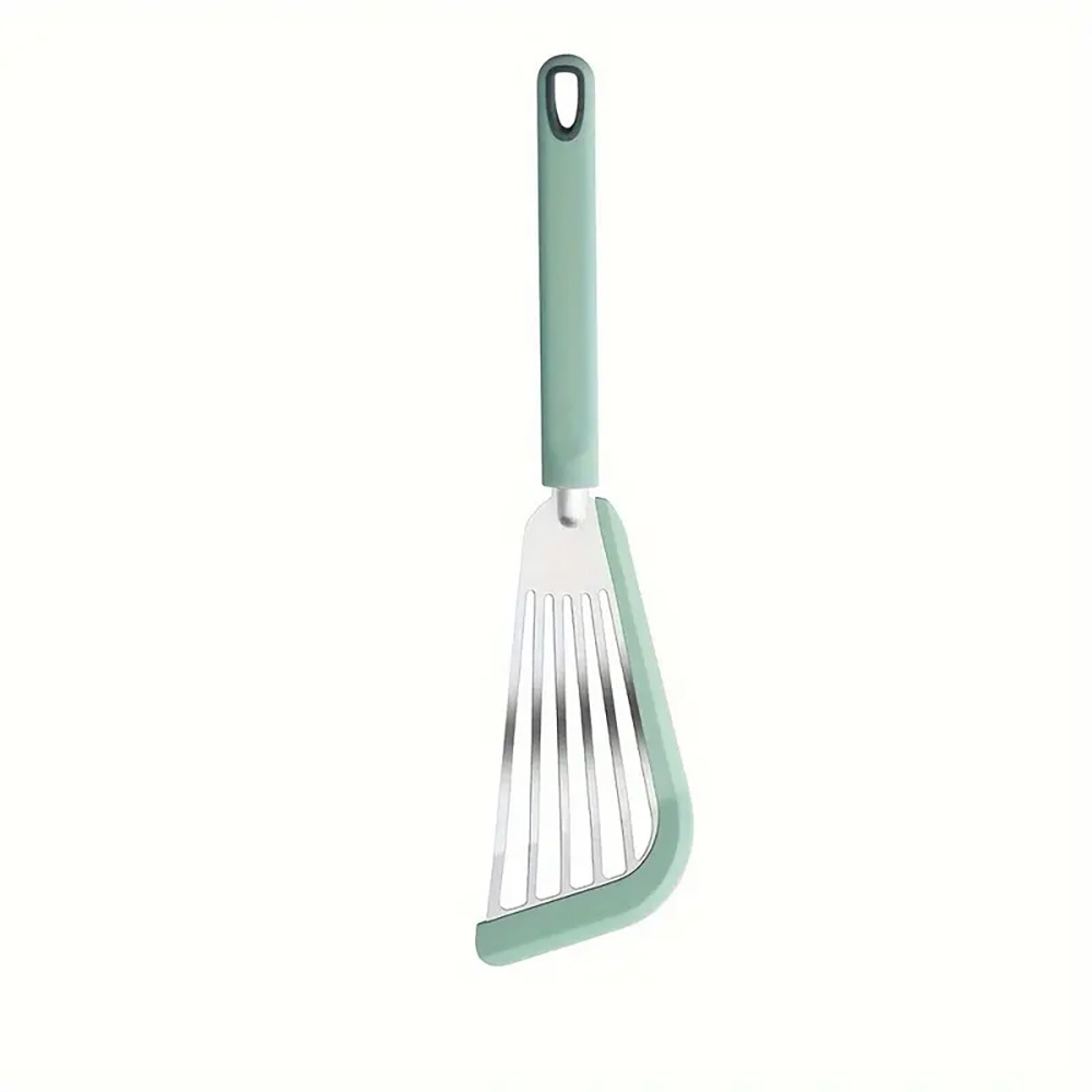 Pala de pescado frita de silicona transfronteriza Pala de fuga de grado alimenticio Pala de bistec de silicona de acero inoxidable Pala de cocina Pala de olla resistente a altas temperaturas Hogar