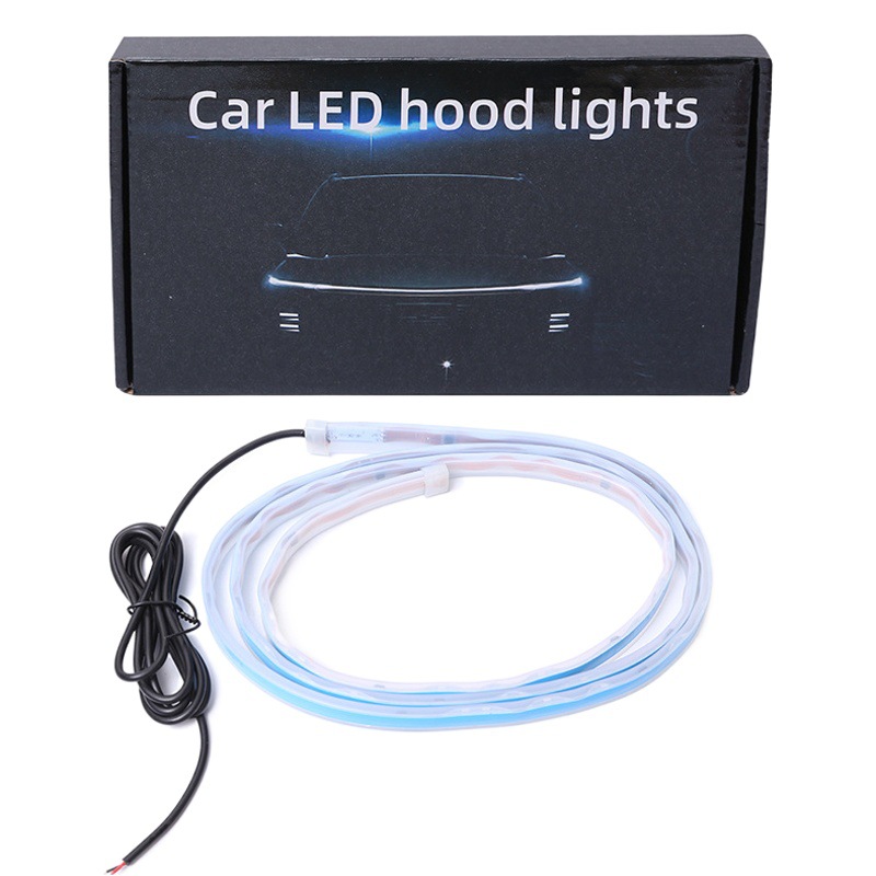 Coche LED capucha a través de la luz modificación cubierta brecha exploración diurna luz mágica Color APP faro luz decorativa