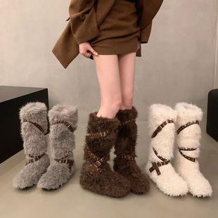 �����߼ӽq�Ӻ�ѩ��ѥŮ2025�¿��ﶬ����ůëëЬ��Ь��Ͳ�Tʿѥ