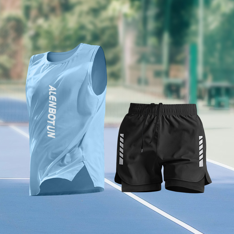 B16 blue vest+dk70 black