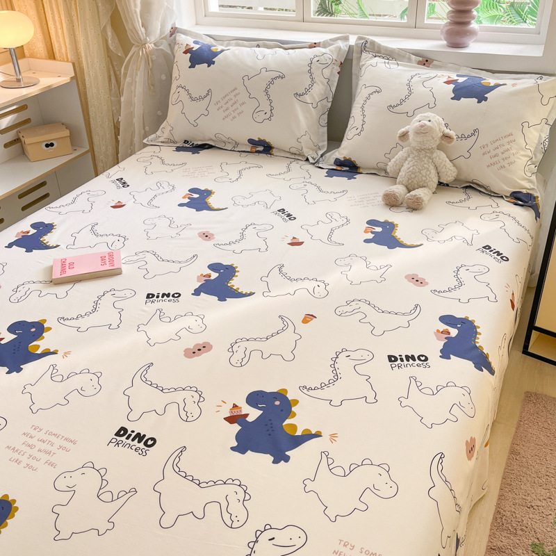 Nuevo estilo 2025 sábanas de algodón puro pieza individual 100 algodón 2025 nuevo conjunto de tres piezas para un dormitorio universal de cuatro estaciones