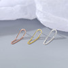 Chain, small design asymmetrical earrings, 2022 collection, European style, simple and elegant design, trend of season