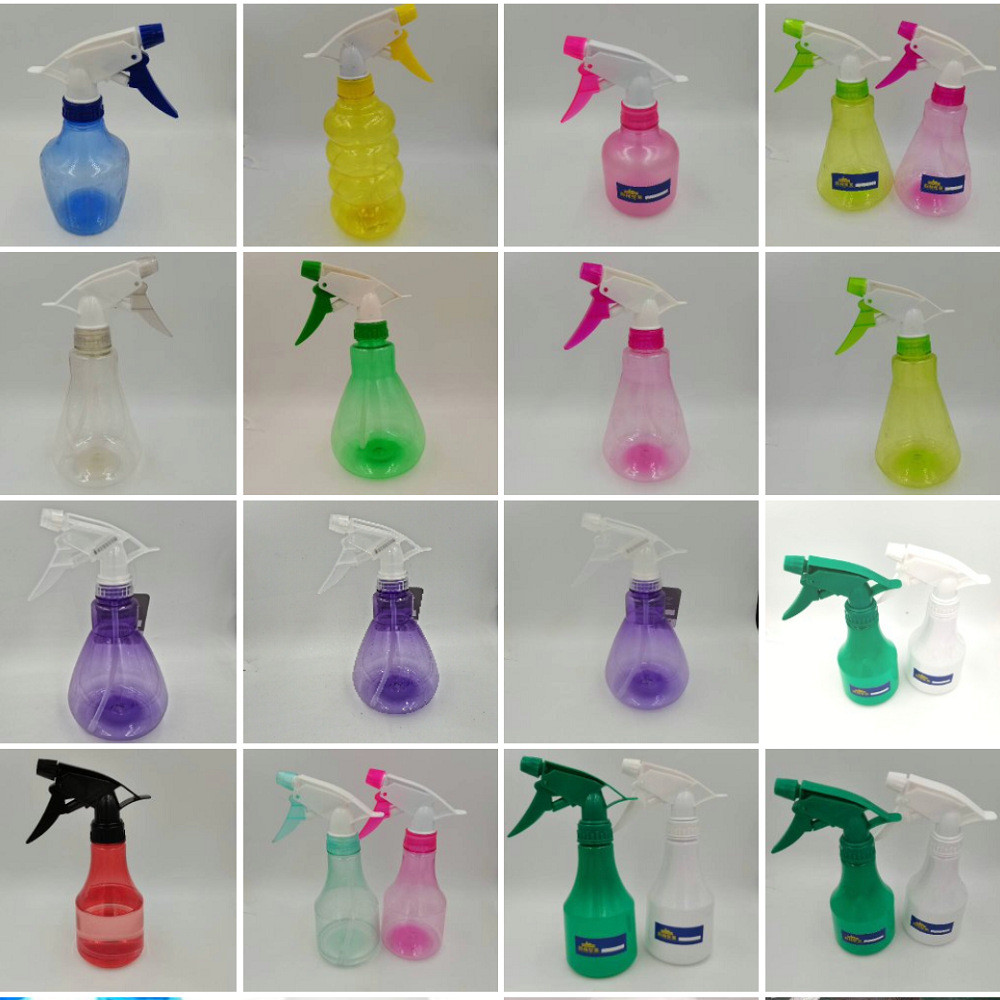 450ml喷壶盆栽浇水家庭清洁个人保湿PET绿色塑料瓶28口喷雾瓶子
