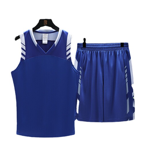 Men's 2024 New Sports Suit Basketball Top Short Sleeve Training Jersey for Youth Students with Custom Printing