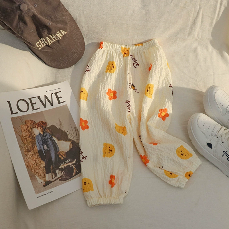 Летние детские штаны против комаров, тонкие, для мальчиков, дышащие, легкие, размер 80–130 см