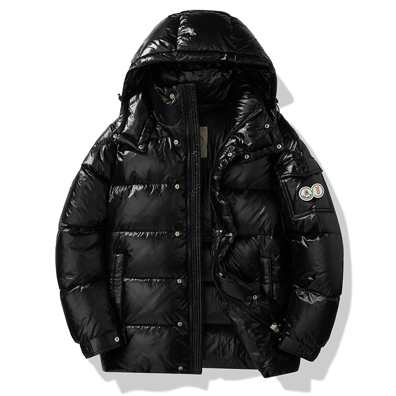 Jaqueta com capuz, tendência de moda de inverno, cor sólida, casual e versátil, estilo térmico._voghion.com
