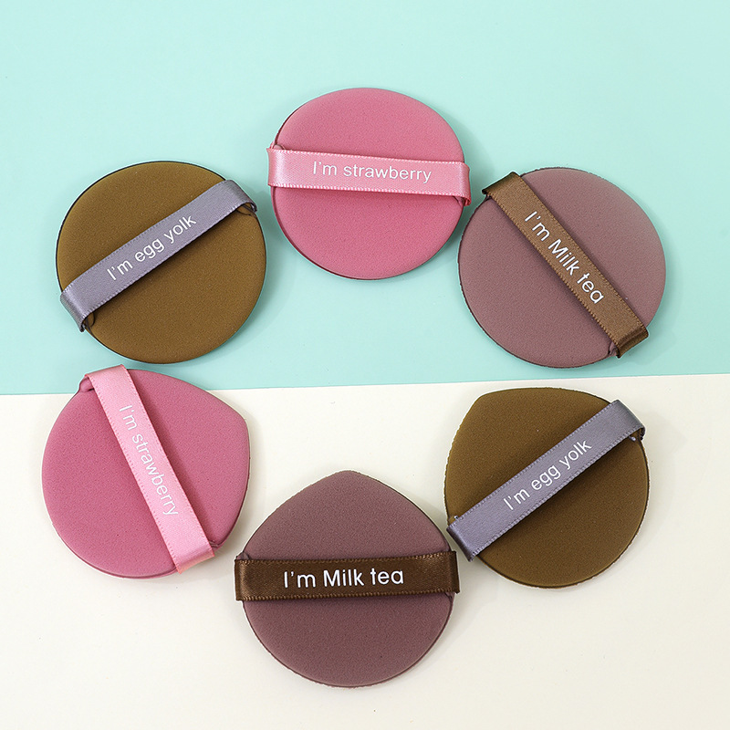 Fábrica personalizada fresa piña facción cojín soplo de aire no come polvo, esponja de maquillaje sin látex de doble uso húmedo y seco al por mayor