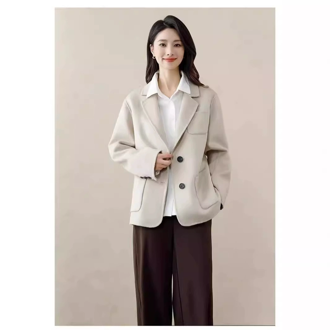 Woolen suit, coat, demi-season jacket