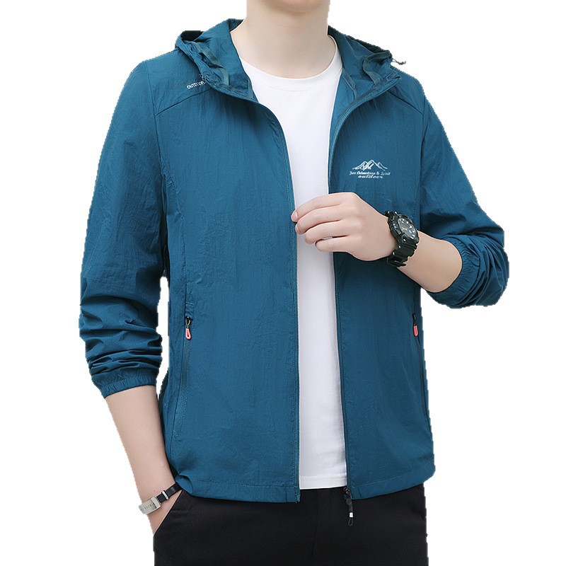 Ropa de protección solar de seda de hielo al aire libre en verano ropa de protección solar masculina en verano ropa de pesca ligera, transpirable, seca y relajada de gran tamaño image 6