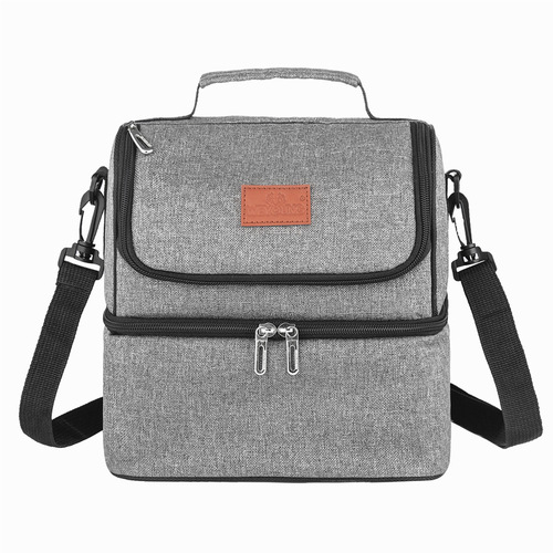 Cross-border special supply of double-layer insulation bag, aluminum foil insulation lunch bag, double-layer ice bag, dry and wet separation, fresh-keeping milk bag