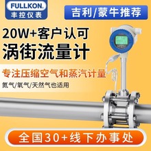 LUGB智能丰控涡街流量计蒸汽量压缩空气氮气dn80管道导热油计量表