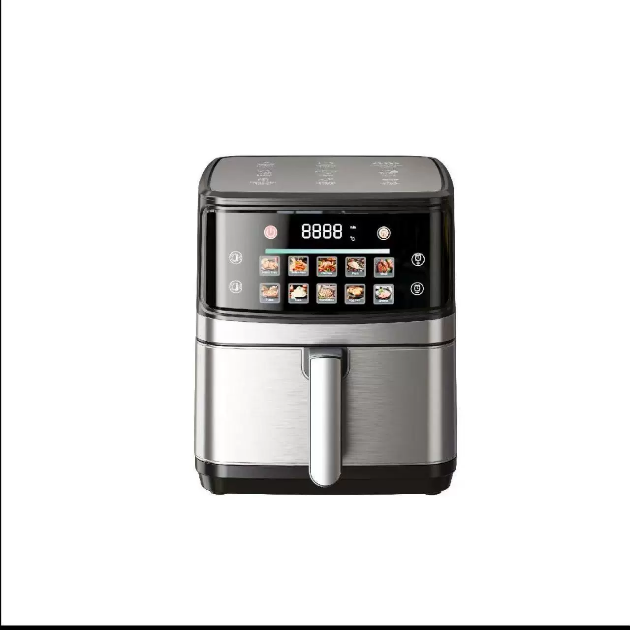 Visual Smart Air Fryer, нержавеющая сталь, сенсорный цветной экран, варианты от 4,5–15 л, США/ЕС/ВК