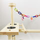 Parrot stand bird shelf interactive playground chain swing parrot climbing frame