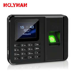 密码指纹考勤机U盘下载导出报表指纹识别签到机免软件上班打卡机