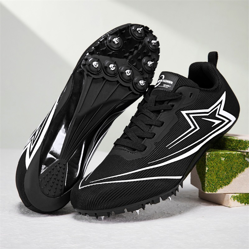 Zapatillas de Atletismo con Clavos de Superfibra y PU Ligero Con Amortiguación para Deportes