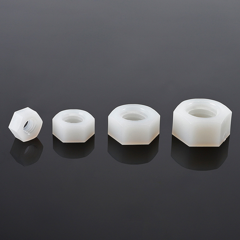六角ナットM10-M12 ナイロンナット接続部品 射出成形プラスチックナット絶縁 500個入り|undefined