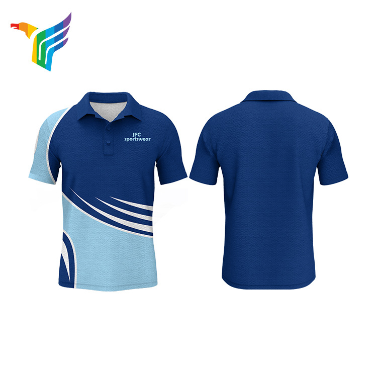 Professional Personalized Custom Digital Printing Golf Clothing Polo Shirts Men's Short Sleeves New Style