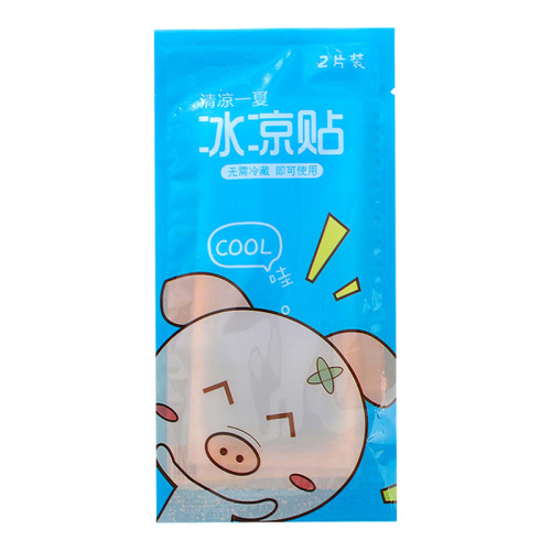 Factory Fruit Cooling Patches for Students, Cute Cartoon Design, Summer Training Cooling Ice Patches