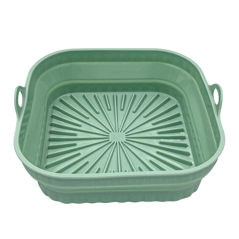 Nueva freidora de aire plegable de silicona para hornear pan integrado forro de silicona resistente a altas temperaturas freidora de aire de silicona mat
