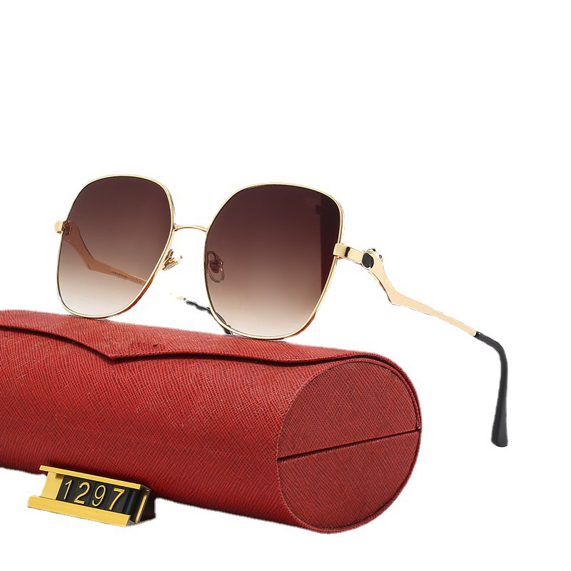 2024 New Fashion Metal Large Frame Leopard Head for Men and Women Couples, Sunglasses Trend_voghion.com