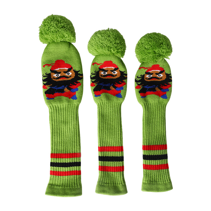 Cubierta de club de golf de punto cubierta de madera cubierta de tapa cubierta de club de golf cubierta de club de dibujos animados