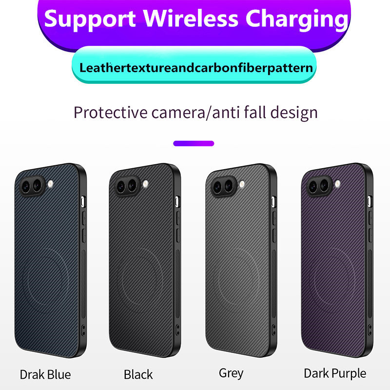 Aplicable a Google Google Pixel 10Pro XL Carcasa para teléfono móvil con imán de fibra de carbono Funda protectora anticaída magnética para automóvil