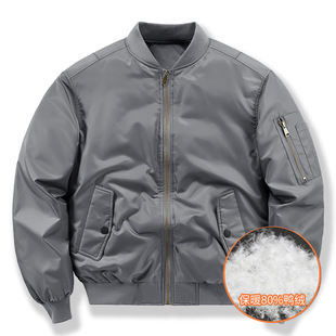 Cross-border Winter Down Jacket Men's Short Air Force ma1 Aviator Jacket Men's Large Size Workwear Jacket Baseball Suit Trendy