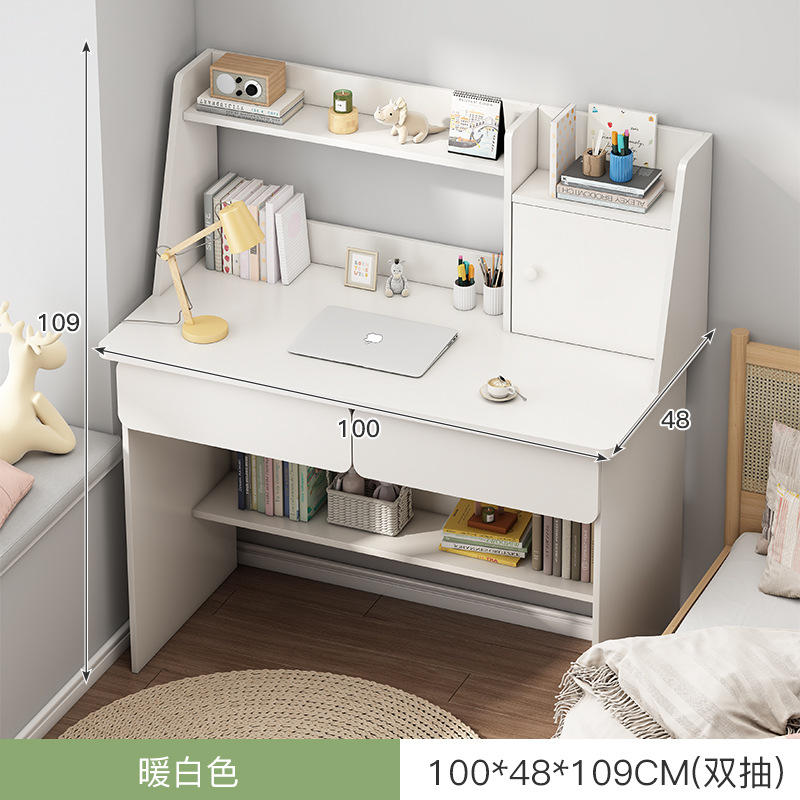 Escritorio de la computadora escritorio del hogar Escritorio de oficina con cajón simple chica moderna dormitorio estudiante Escritorio de escritura y aprendizaje