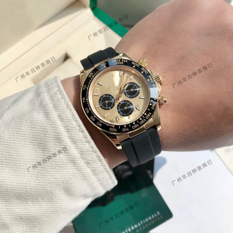 Factory C Dropshipping Laojia Dina Three-Eye Six-Hand Mechanical Chronograph Fully Automatic Men's Watch All-Steel Luminous Diver