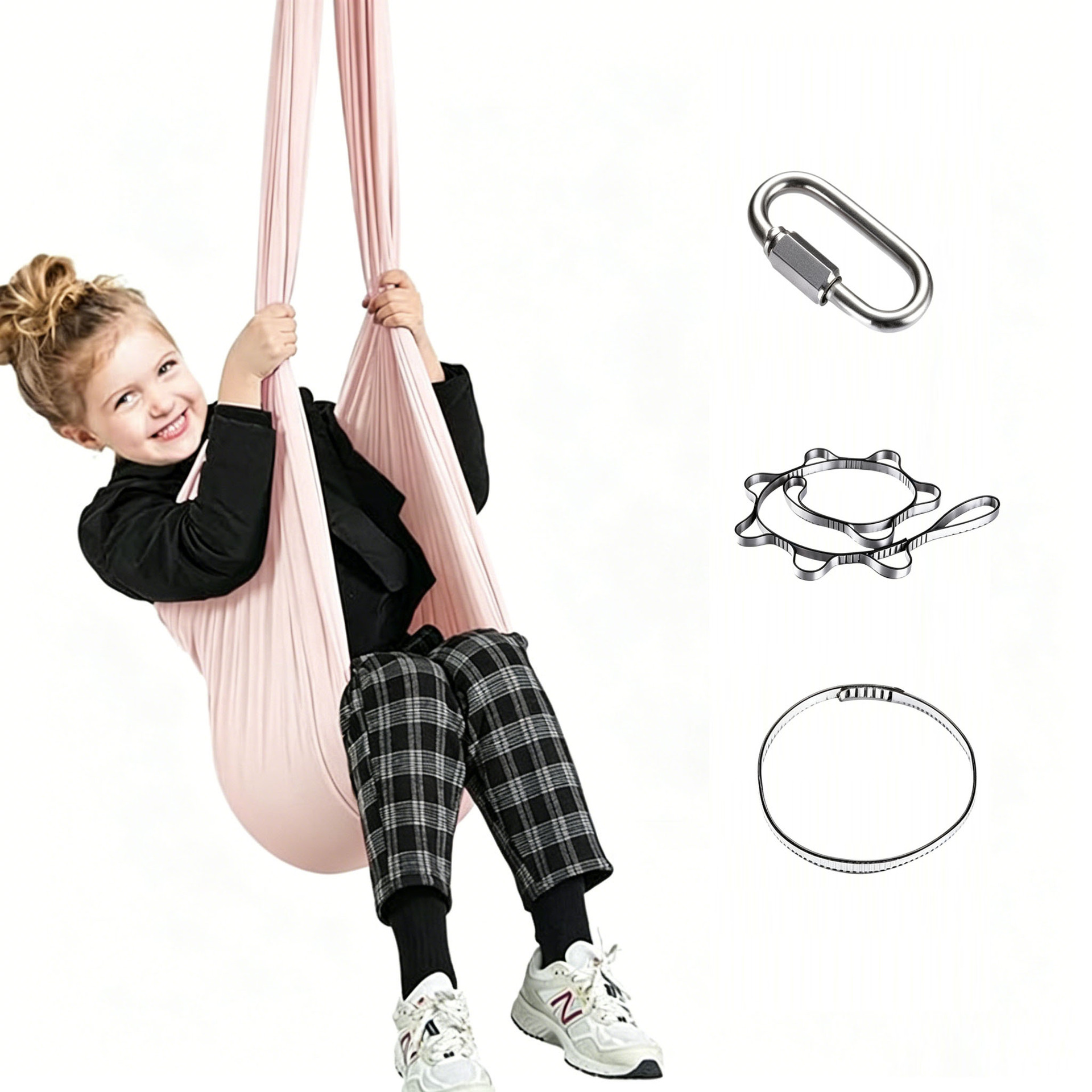Cross-Border Special Products: Children's Hammock, Indoor and Outdoor Swing, Elastic Children's Sensory Aerial Yoga Hammock - Manufacturer Wholesale