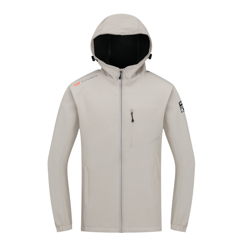 Abrigo de concha suave de otoño e invierno para hombres y mujeres con forro polar engrosado chaqueta cálida al aire libre a prueba de viento impermeable chaqueta deportiva casual