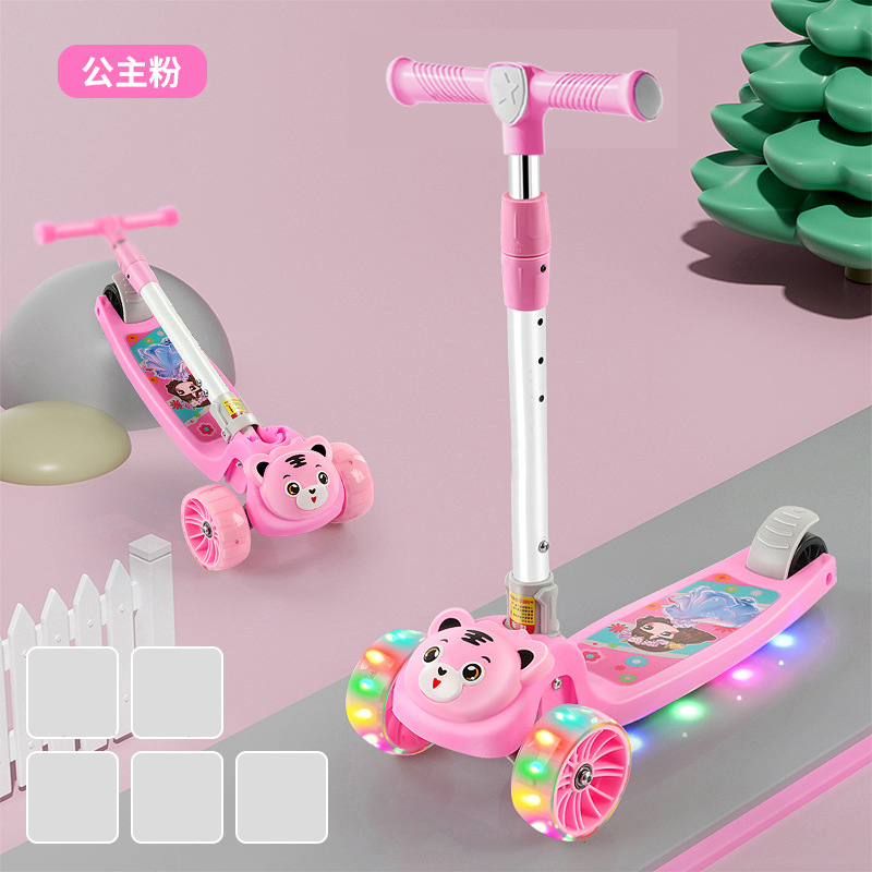 Scooter para niños 1 - 3 - 6 - 8 años de edad puede montar patinaje 3 - en - 1 para niños y niñas scooter patinaje transfronterizo image 21