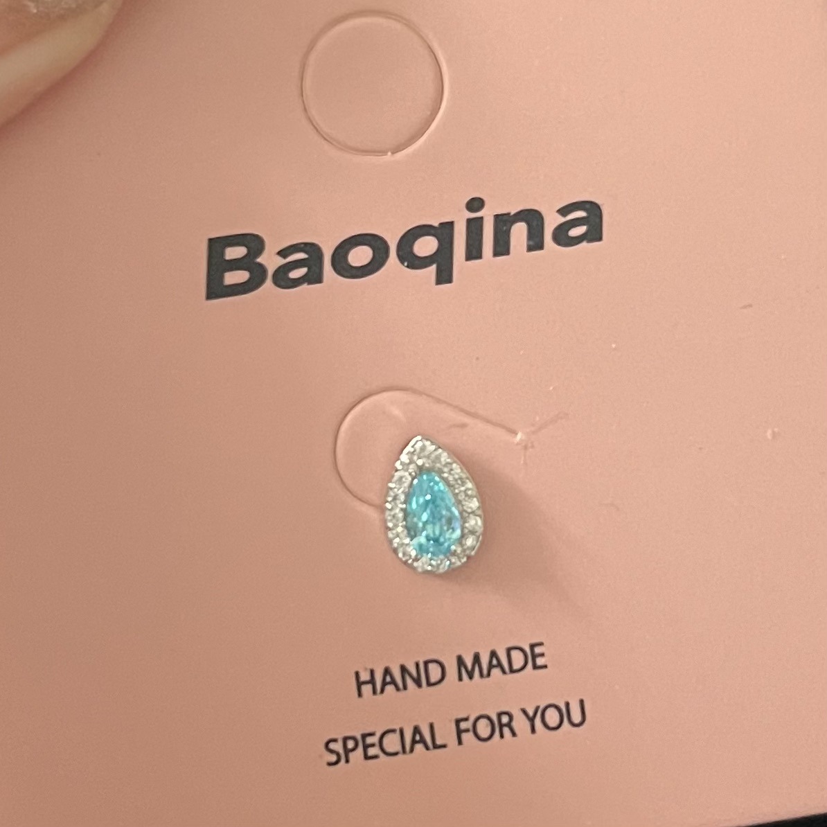 사파이어 블루 물방울 91개