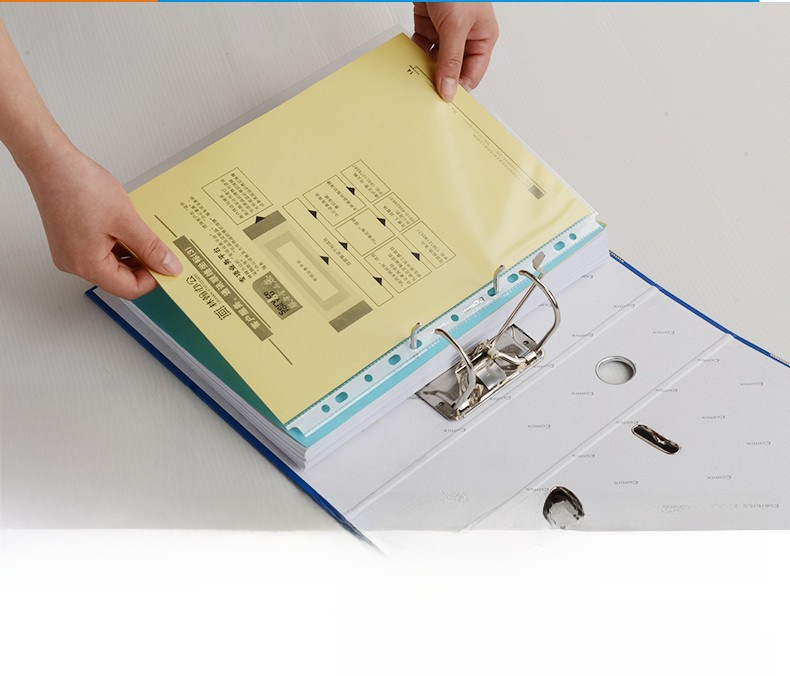 사무용품 11 홀 파일 가방 두꺼운 4C 투명 루스 리프 가방 A4 파일 보호 가방