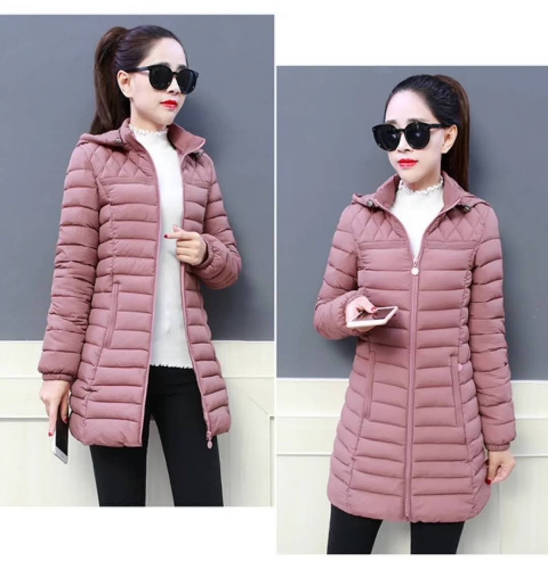 Chaqueta acolchada femenina invierno ligera