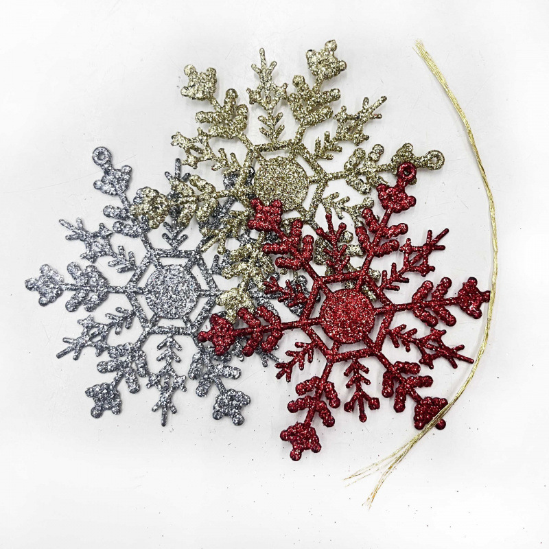 スポット装飾プラスチック 3 ピースクリスマスツリー装飾クリスマス用品ペンダントメーカー卸売グリッターパウダーマルチカラー|undefined