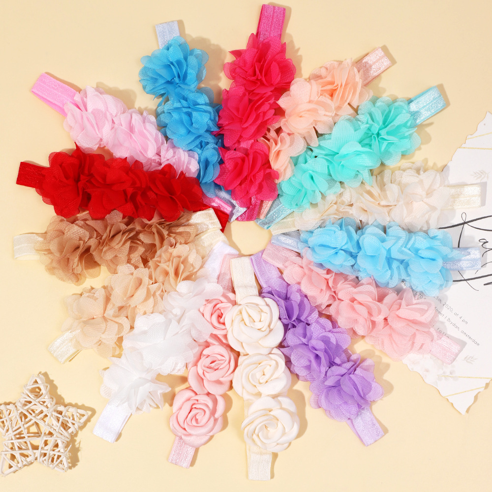 Children's cute shiffon universal headband