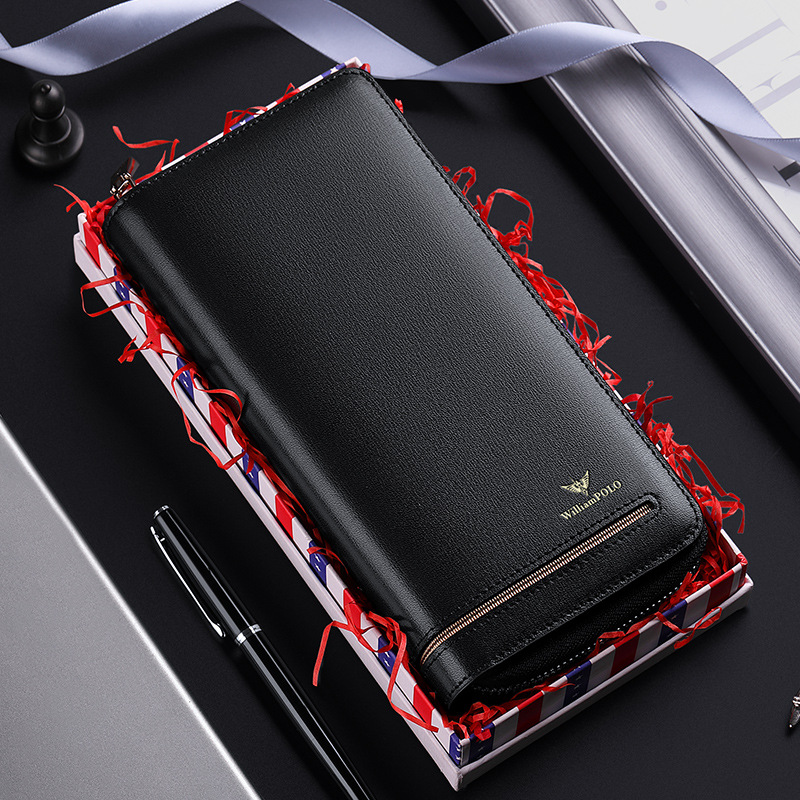 Ví card holder da bò cao cấp Emperor Paul nhiều ngăn dung tích lớn