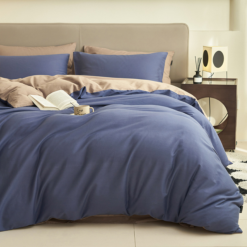 Cuatro piezas de algodón 2025 nueva sábanas cubierta de tres piezas cubierta de cama de dormitorio de estudiantes cama de cama