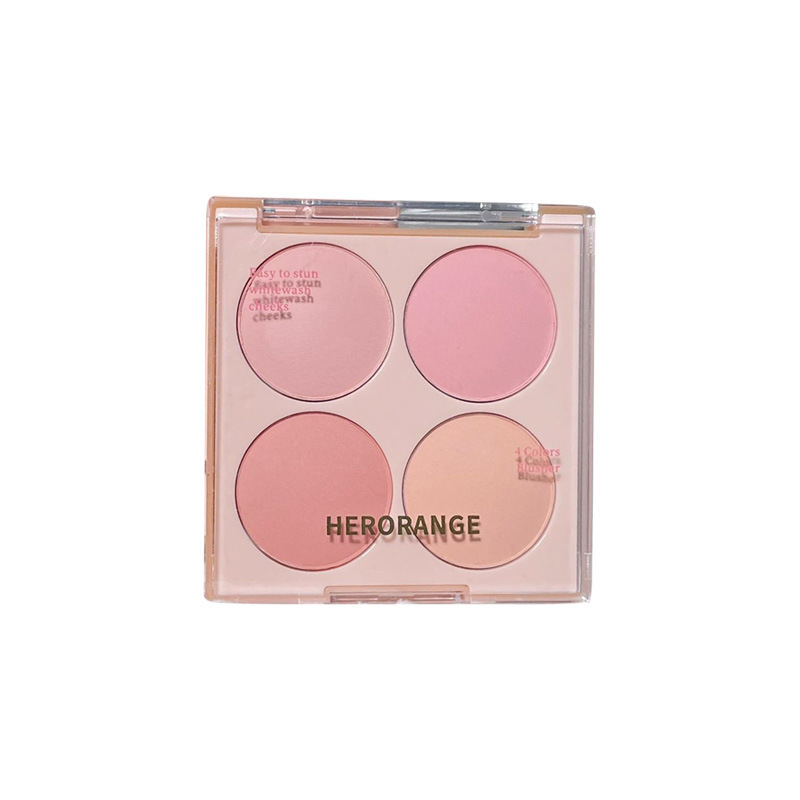 HERORANGE ~ 夏の甘い顔の四色の頬紅が白く見えます。|undefined