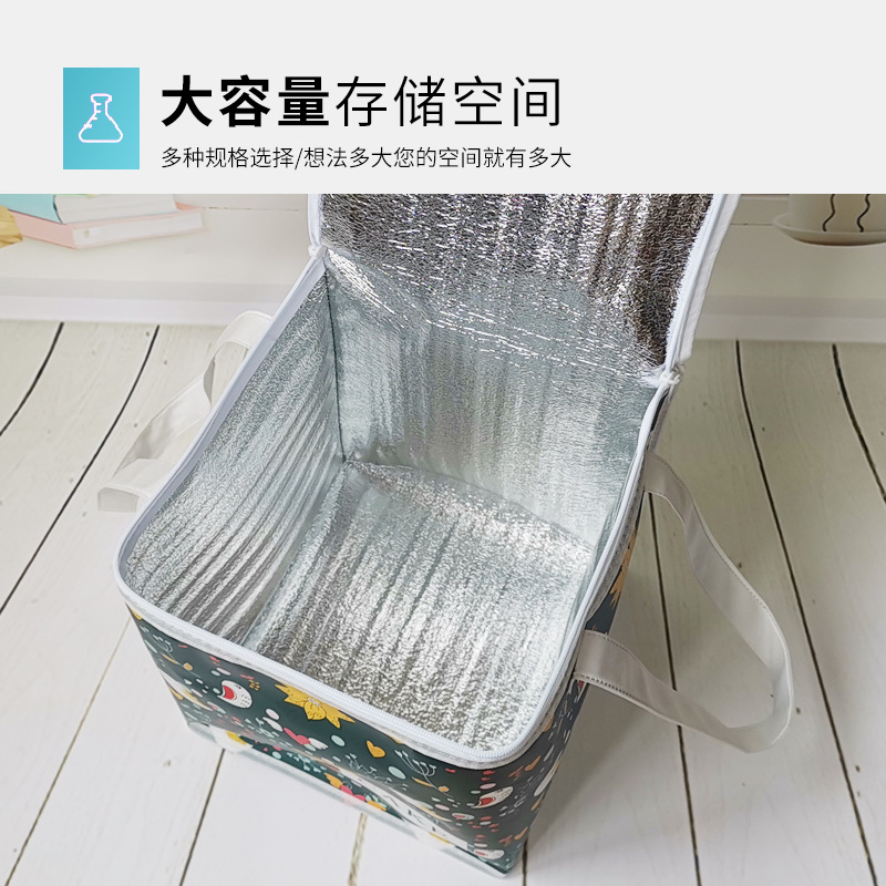 A5L手提蛋糕保溫袋雙層加高鋁箔保冷包6寸8寸10寸12寸保鮮袋