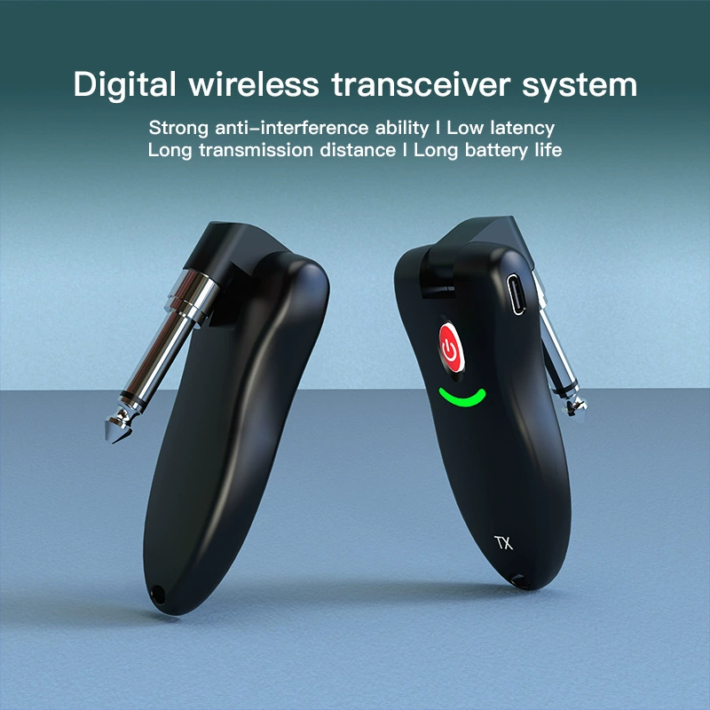 Гитара Беспроводная система передачи Электрогитара Беспроводной передатчик 2.4G Поддержка беспроводного приемника для устройств