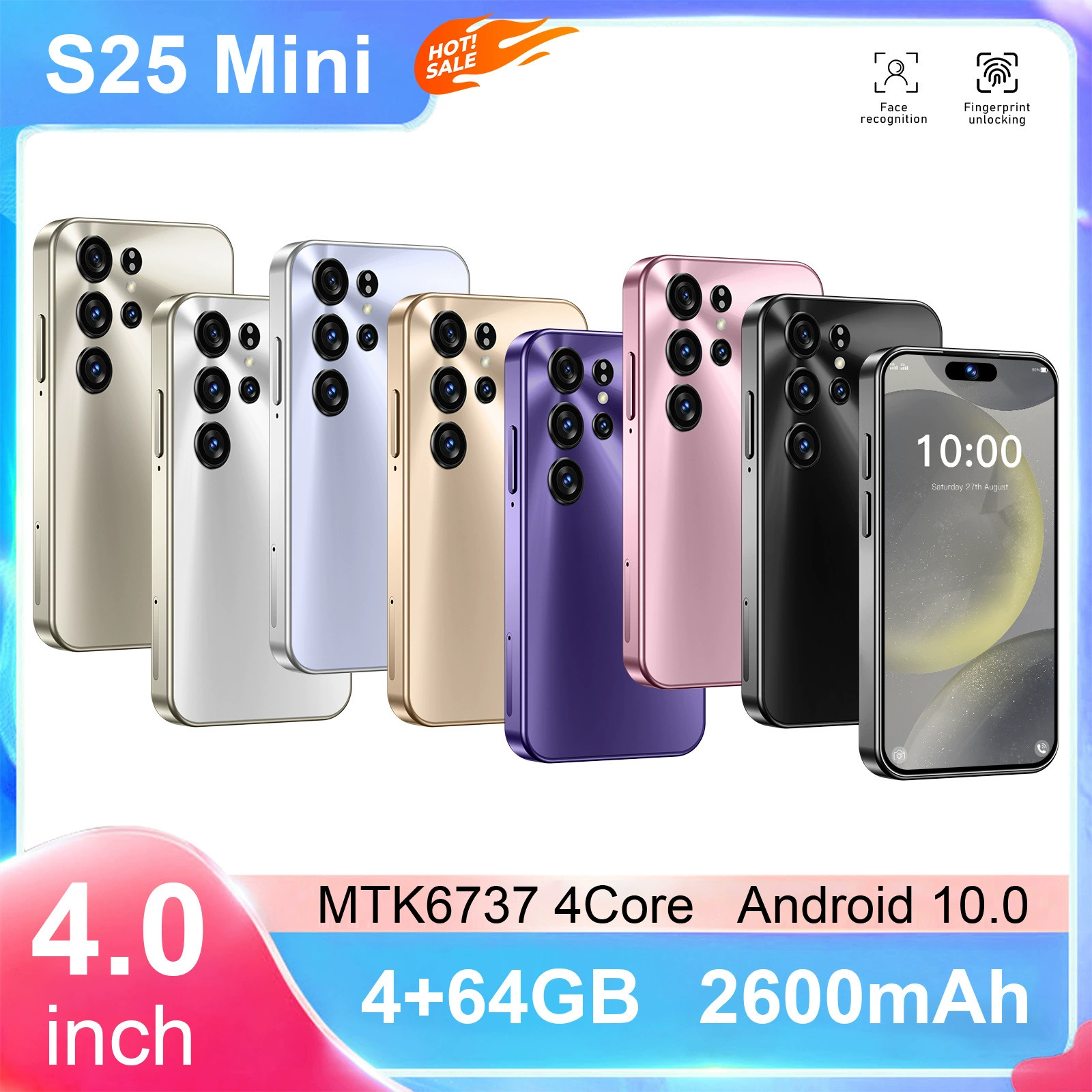 (Кросс-граничная торговля), S25, маленький мобильный телефон, смартфон, 4,0 дюйма, 16G, (Физики), Android