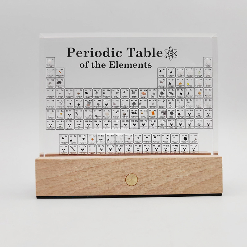 透明化学元素创意礼物元素周期表内埋摆件科技感桌面学习装饰摆件