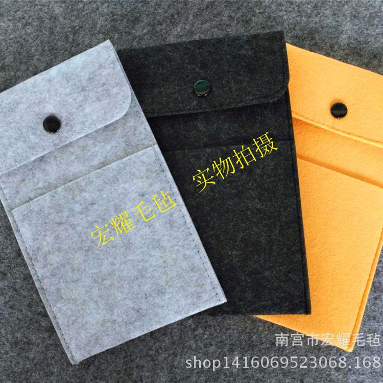 长期供应创意毛毡手机包新款毛毡手机包可加logo零钱包收纳包便捷