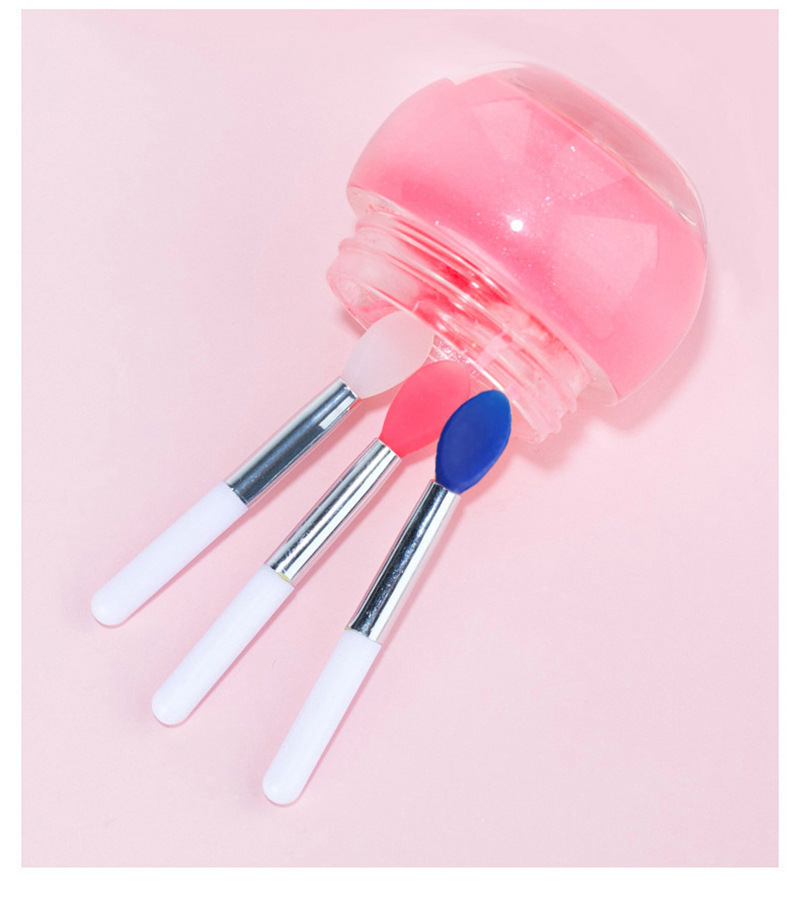 Mini lip brush, red lip brush, mask lip gloss, silicone lip brush, individual packaging, dust-proof eyeshadow makeup brush details Picture